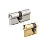 Economic Brass Cylinder with Steel S Groove Key for Mortise Lock